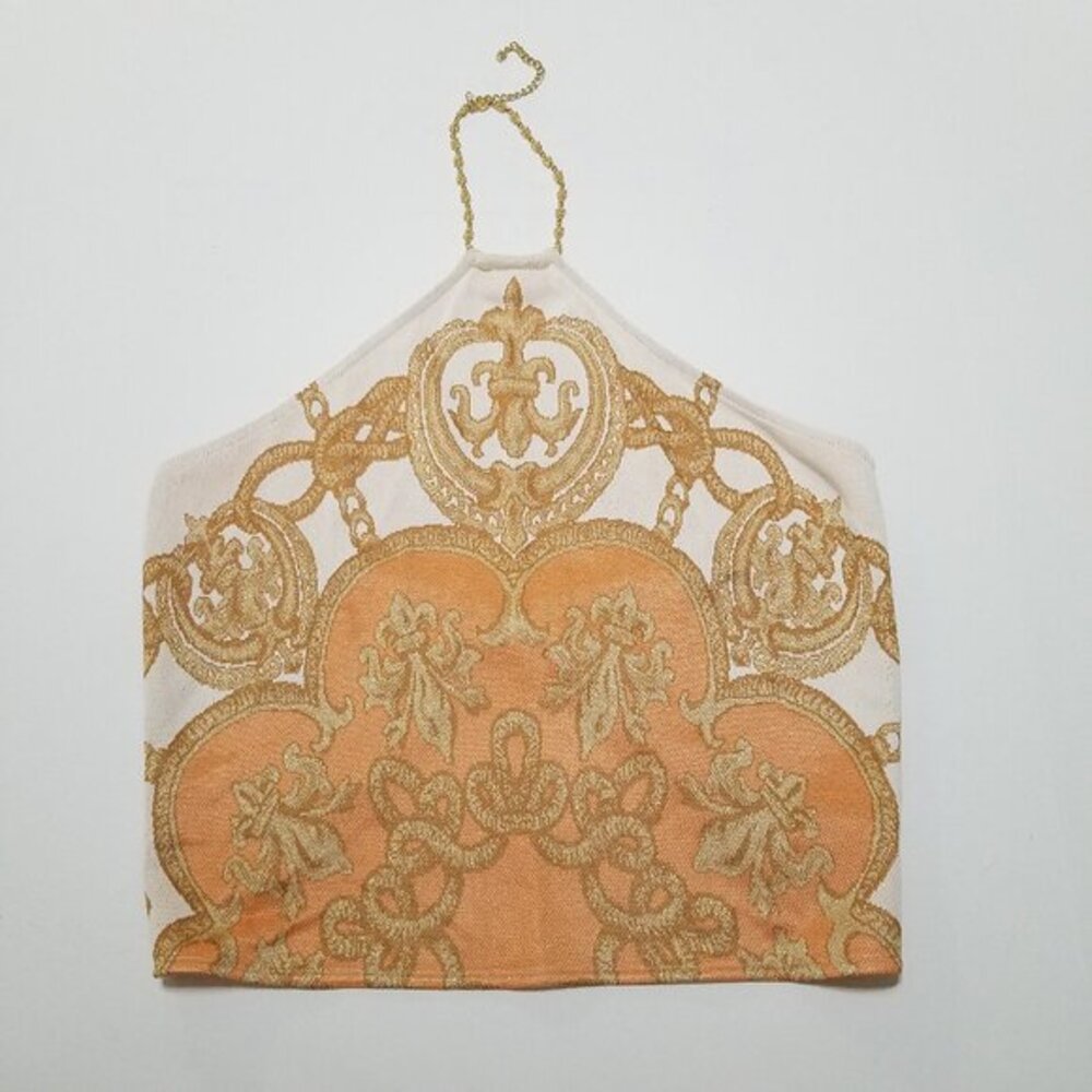 St. John Sport by Marie Gray Gold Tim Baroque Blouse Top Size L